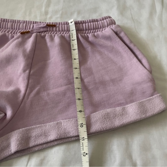 We Wore What Large Purple Lounge Sweatpants Shorts ~ Casual Cozy Cheeky - Picture 6 of 9